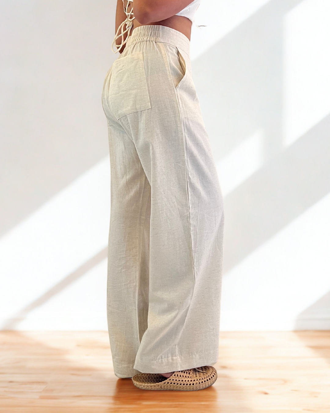 Beige Pants On the Rocks