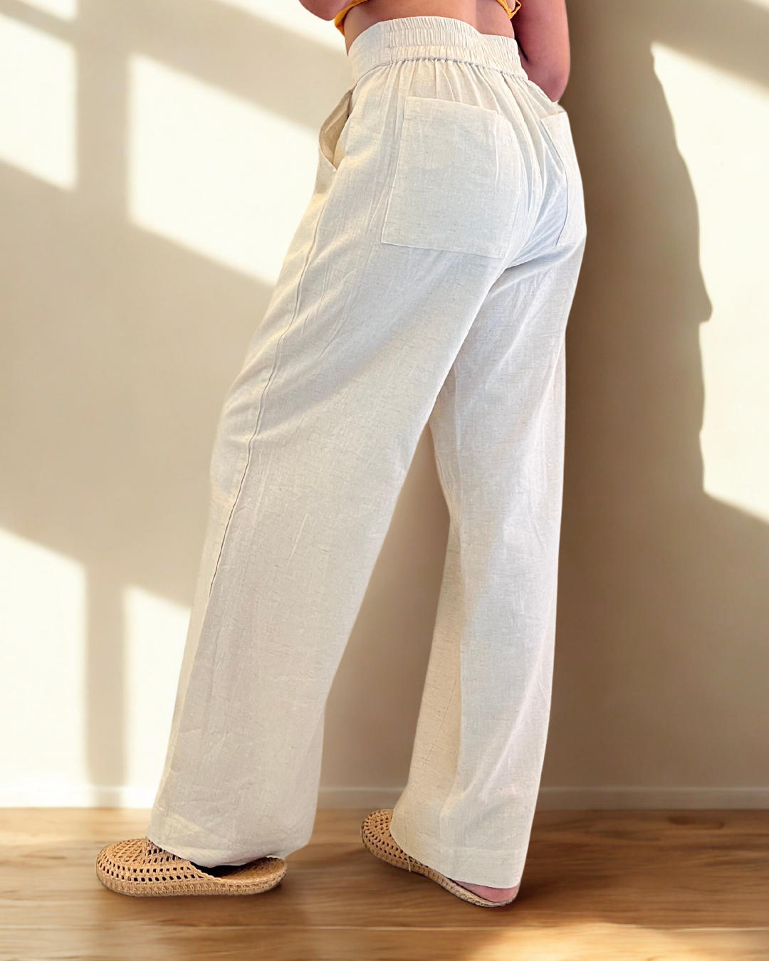 Beige Pants On the Rocks