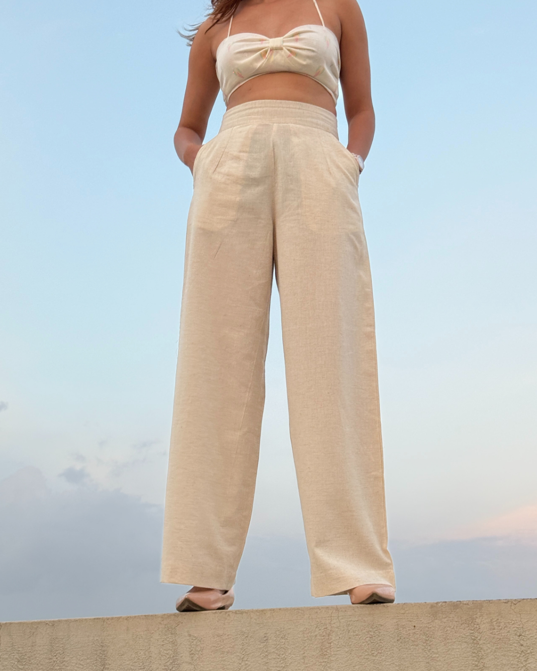 Beige Pants On the Rocks