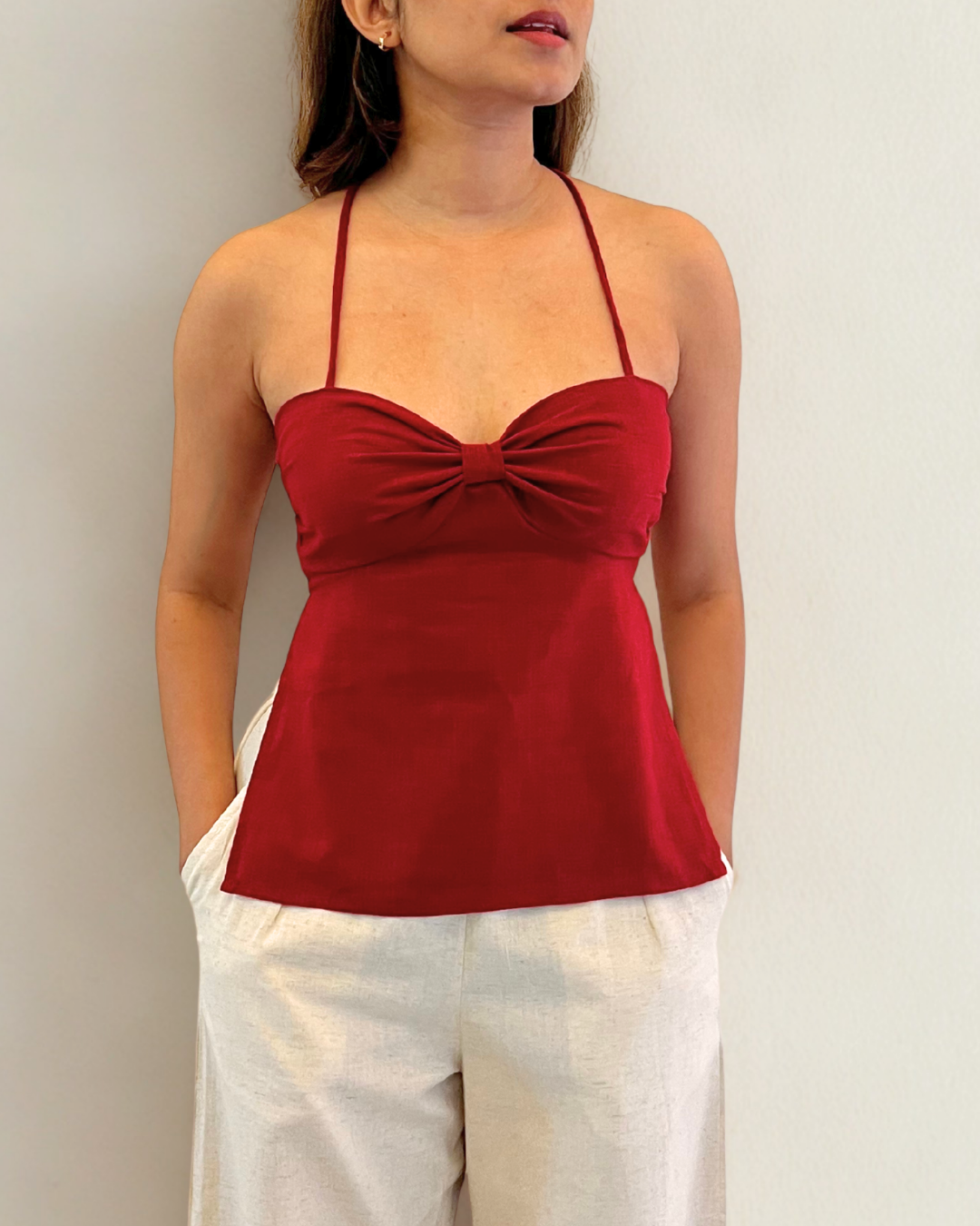 Sangria Tie-up Top