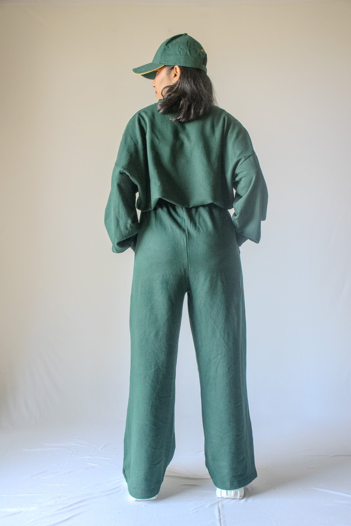 Oversized Sweatshirt In Forest Green