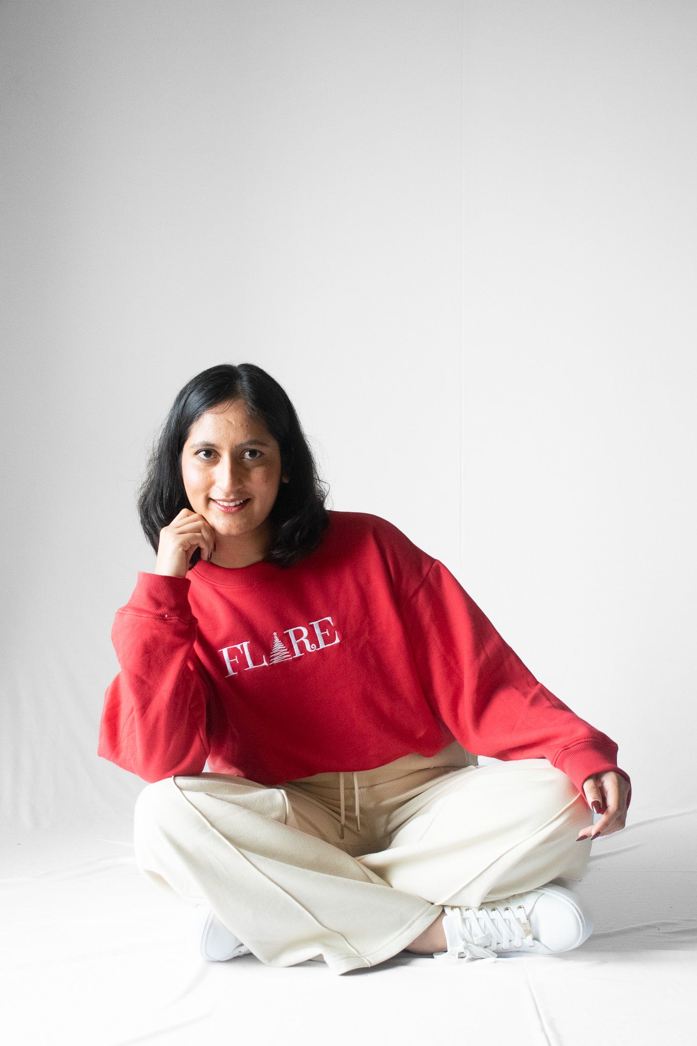 Oversized Sweatshirt In Red