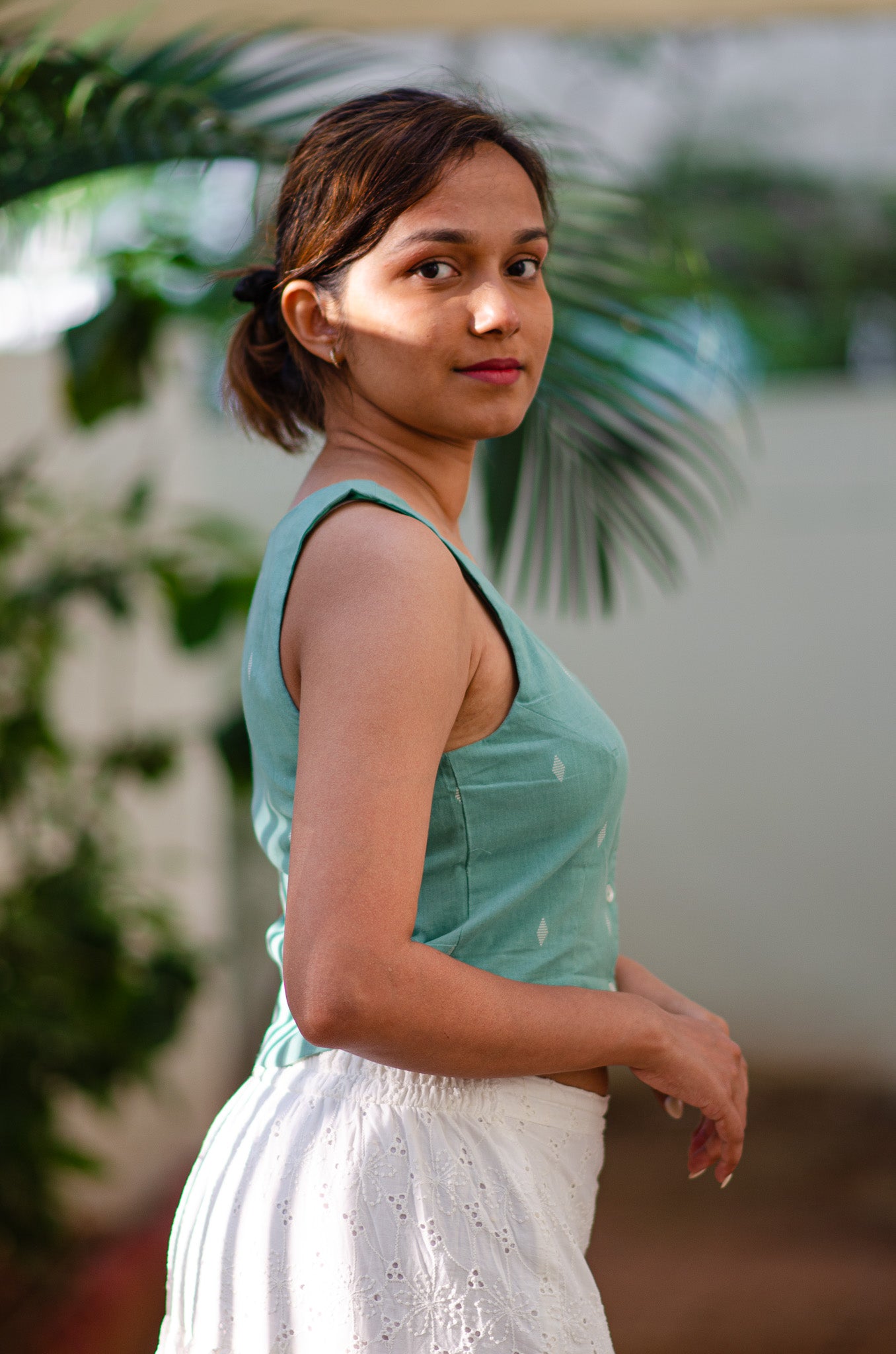 Mint Scoop Neck Top