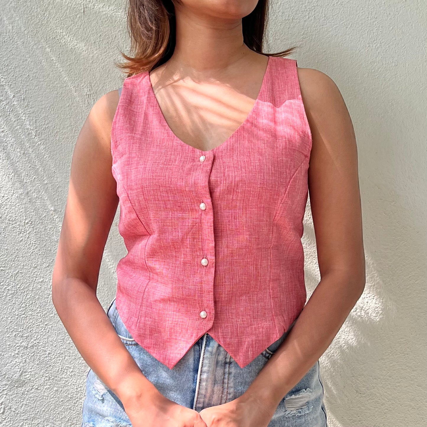 Raspberry Waistcoat