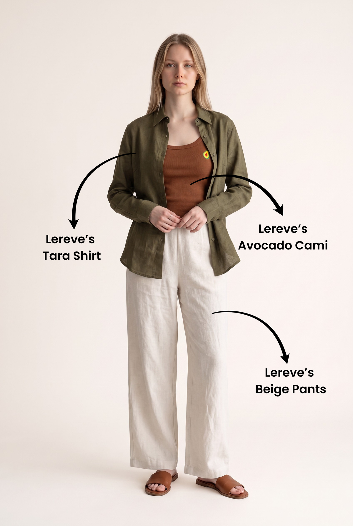 Tara Linen Shirt in Green