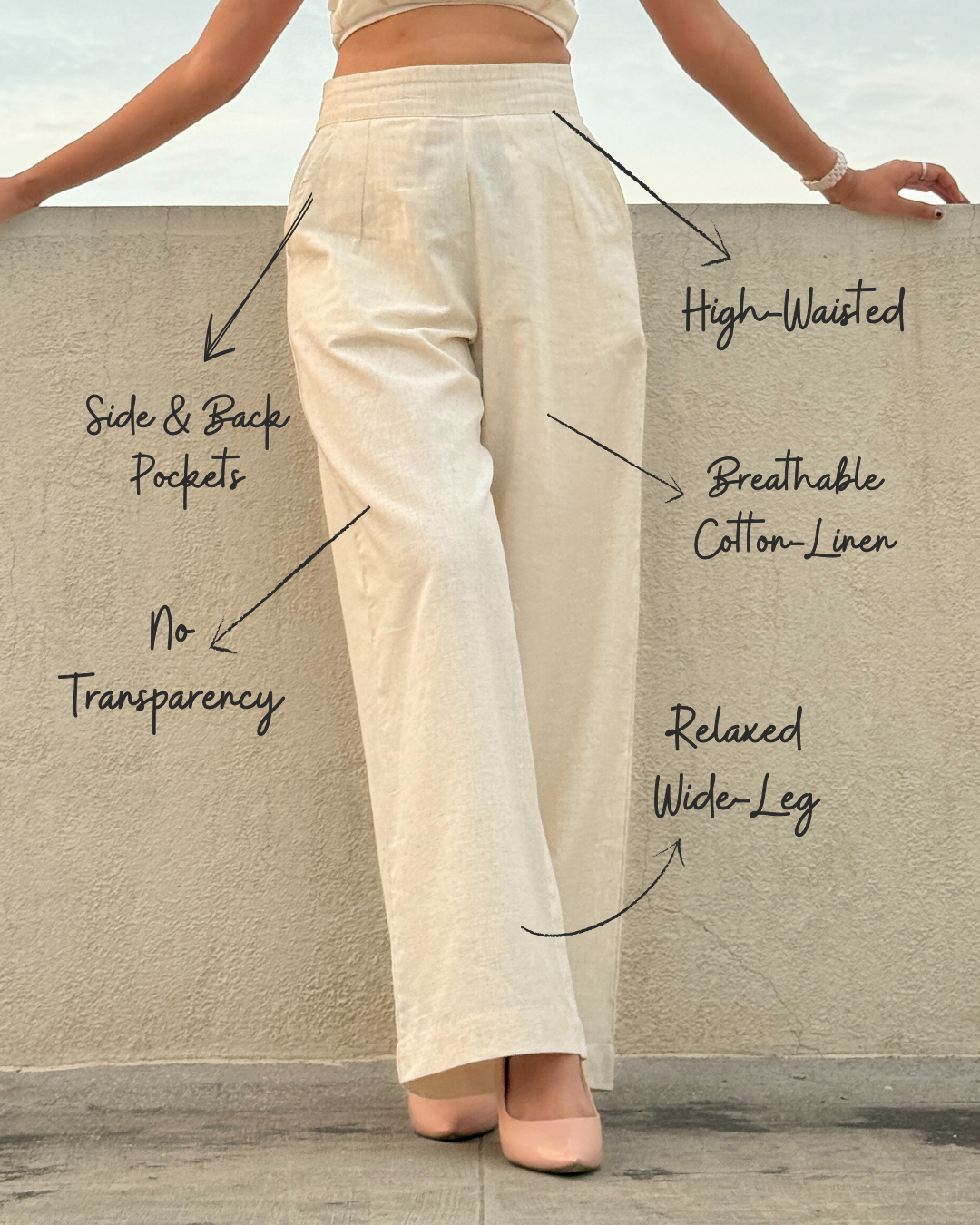 Beige Pants On the Rocks