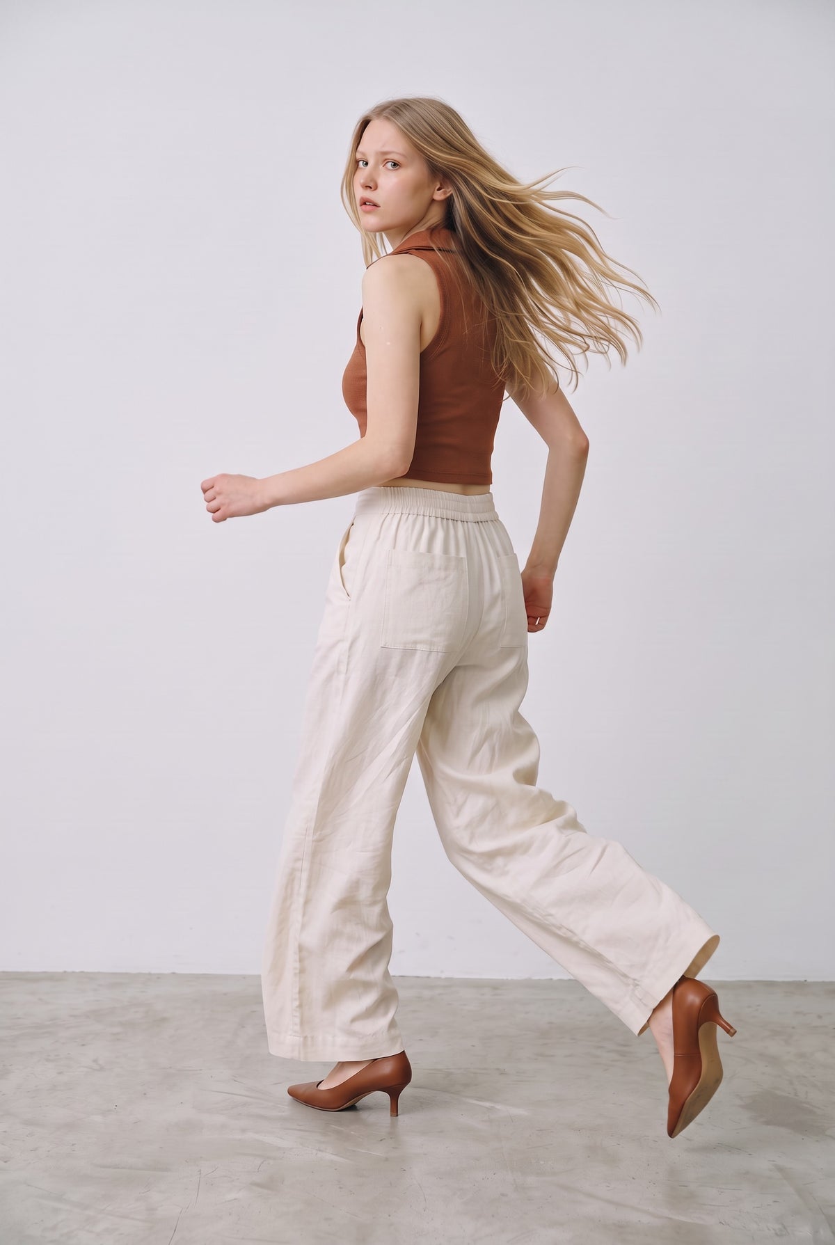 Beige Pants On the Rocks