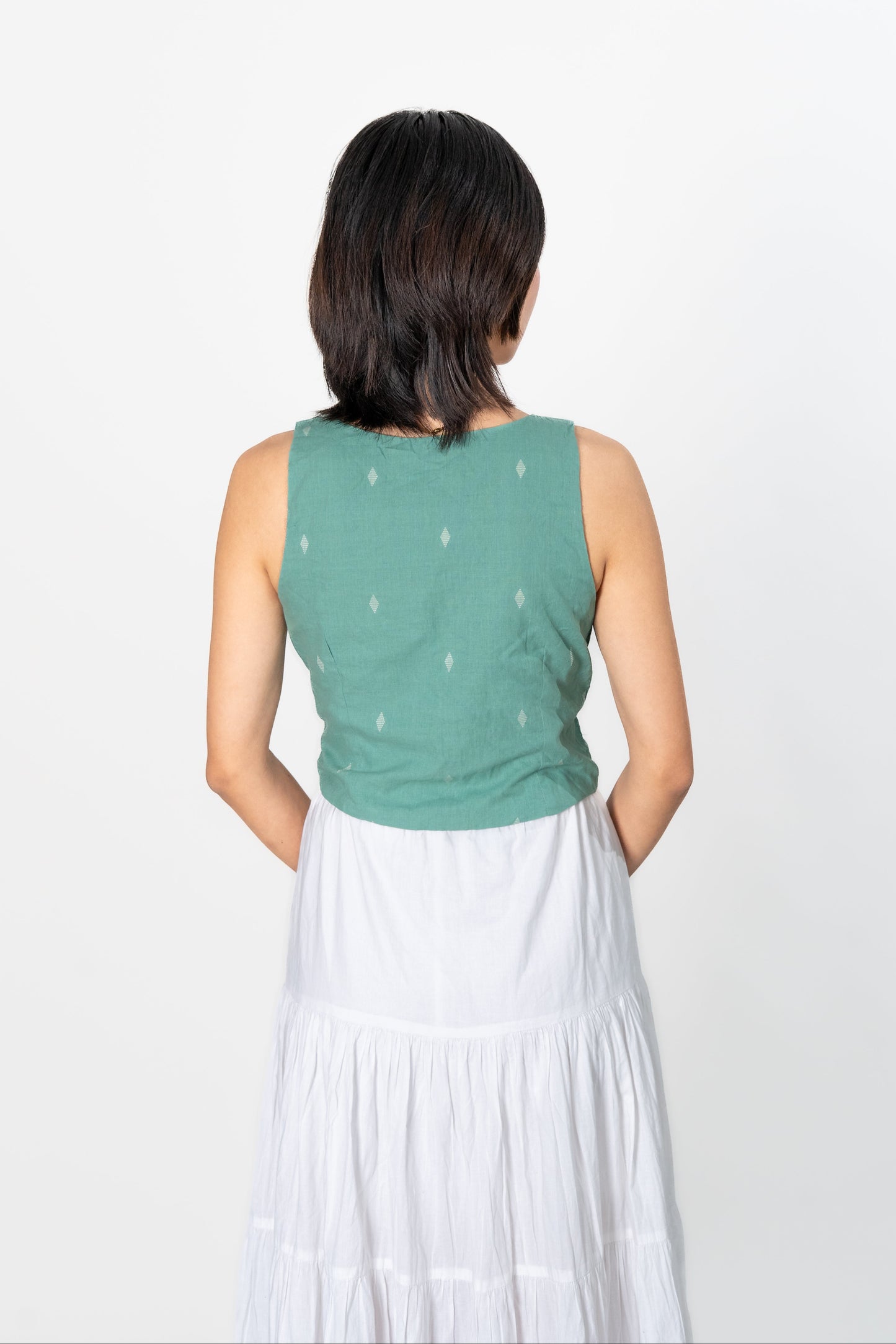 Mint Scoop Neck Top