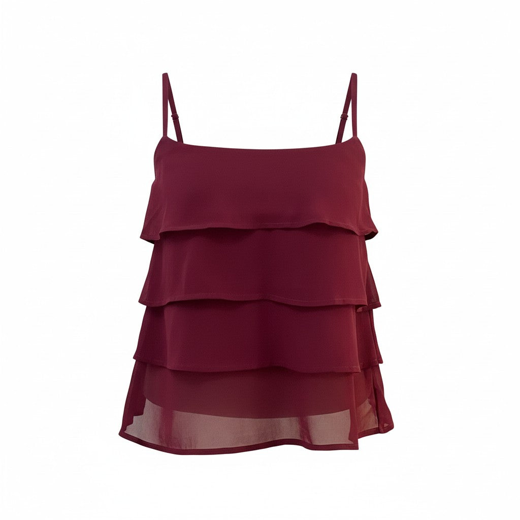 Burgundy Slush Layered Top