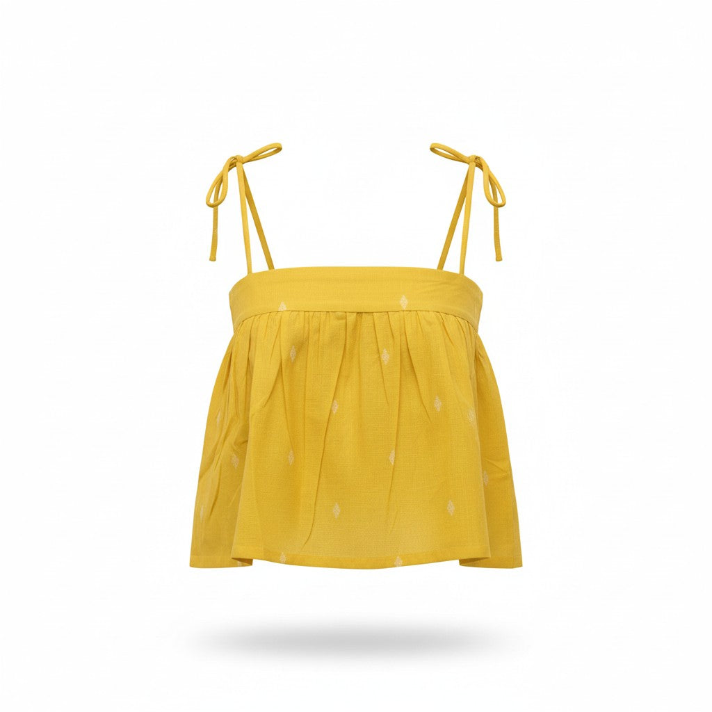 Butter Cup Noodle Strap Top