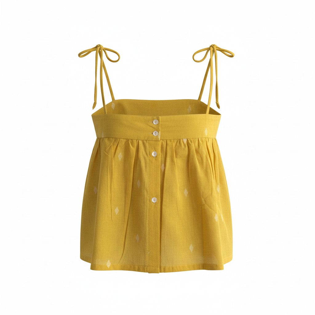 Butter Cup Noodle Strap Top