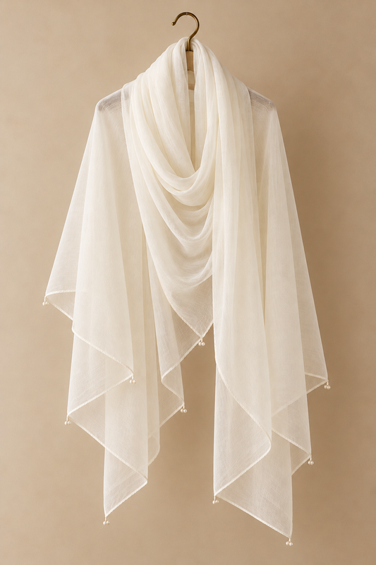 Chaand Scarf In Ivory
