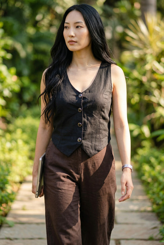 Espresso Noir Waistcoat