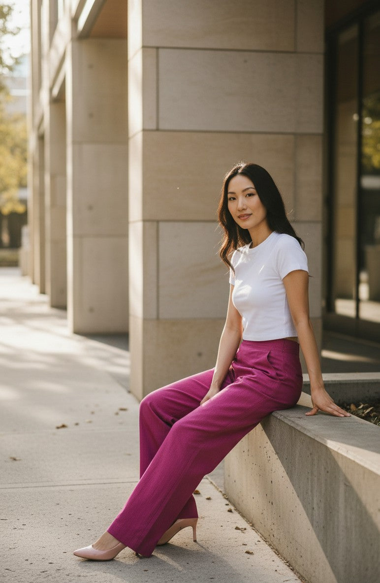 Pink Pants On the Rocks