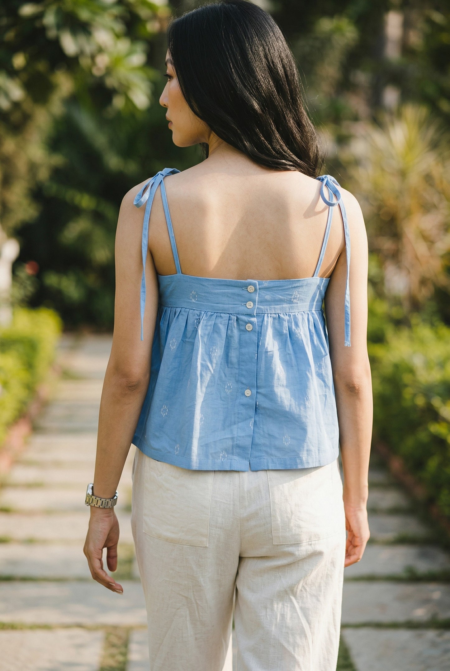 Blueberry Noodle-Strap Top