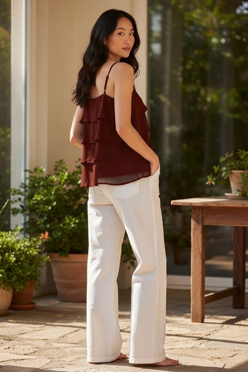 Burgundy Slush Layered Top