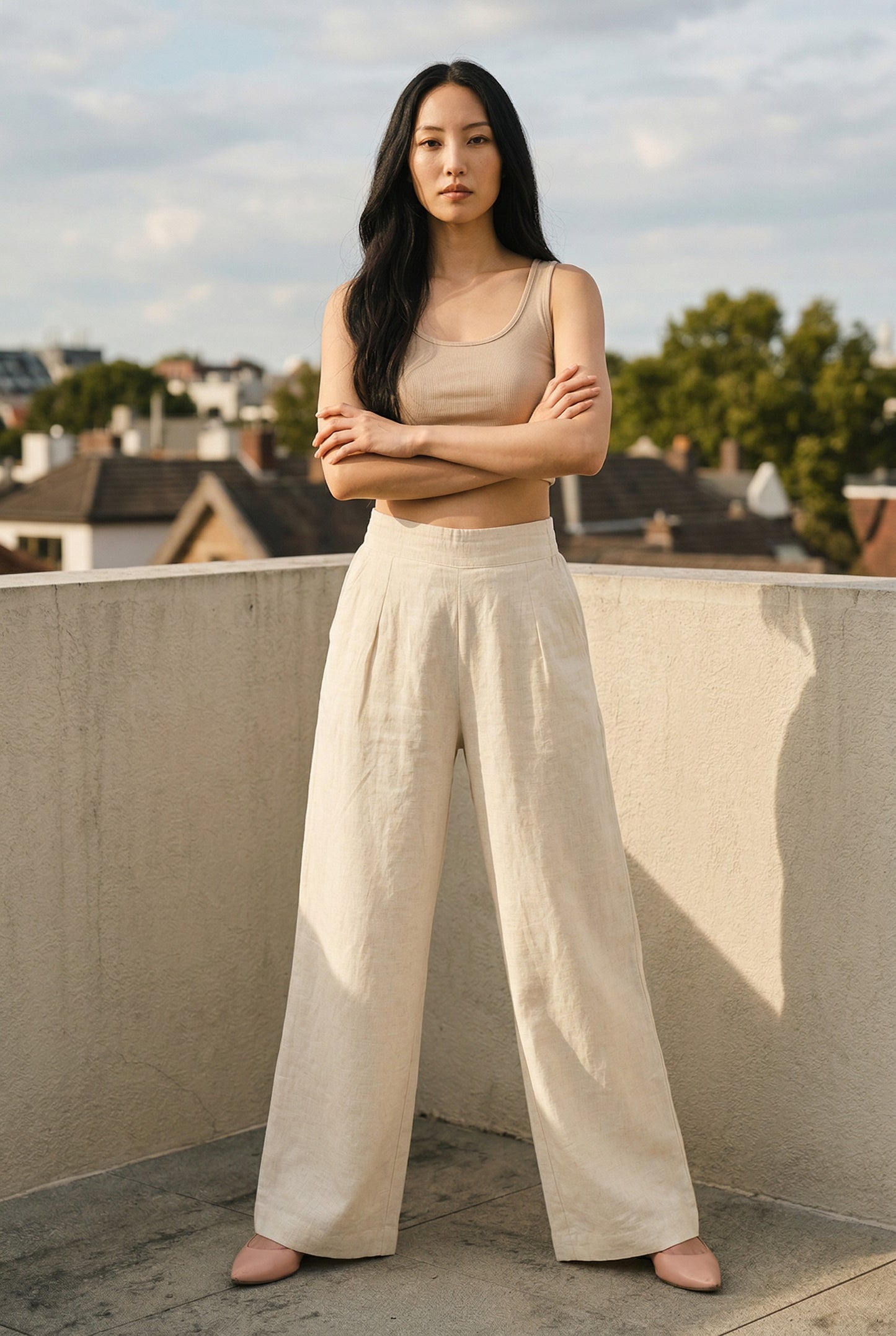 Beige Pants On the Rocks