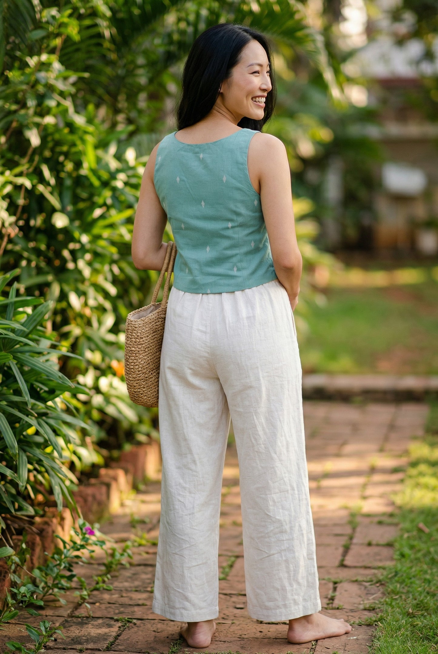 Mint Scoop Neck Top