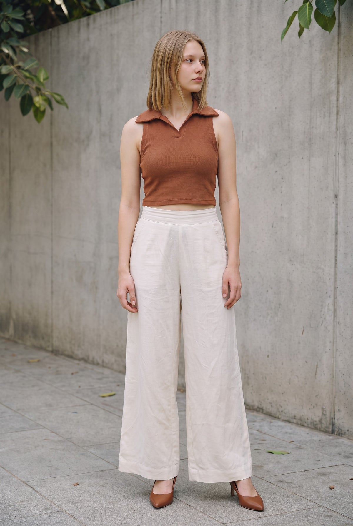 Beige Pants On the Rocks