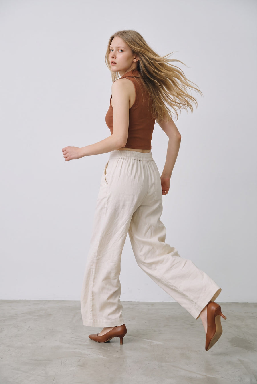 Beige Pants on The Rocks