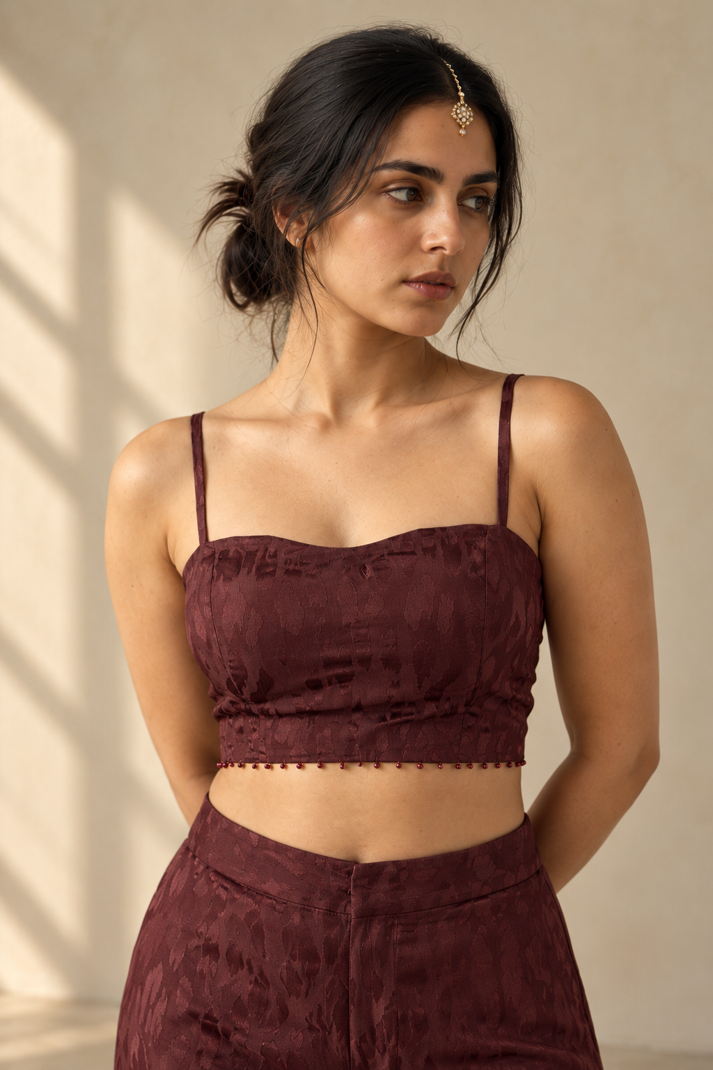 Naina Top In Burgundy