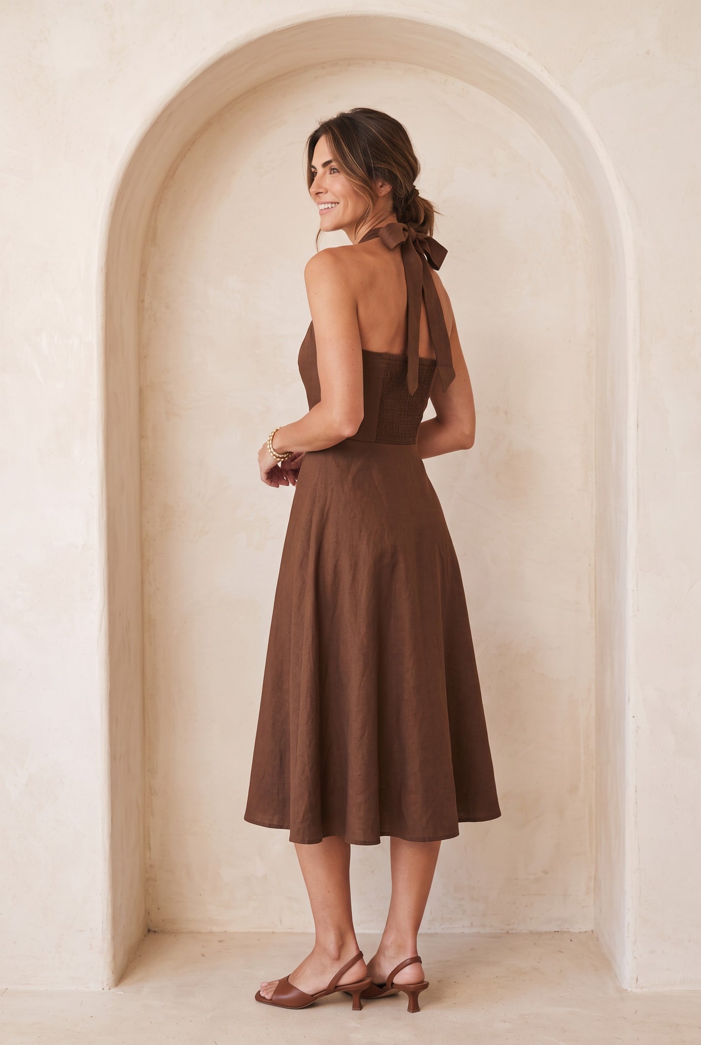 Estelle Dress - Brown