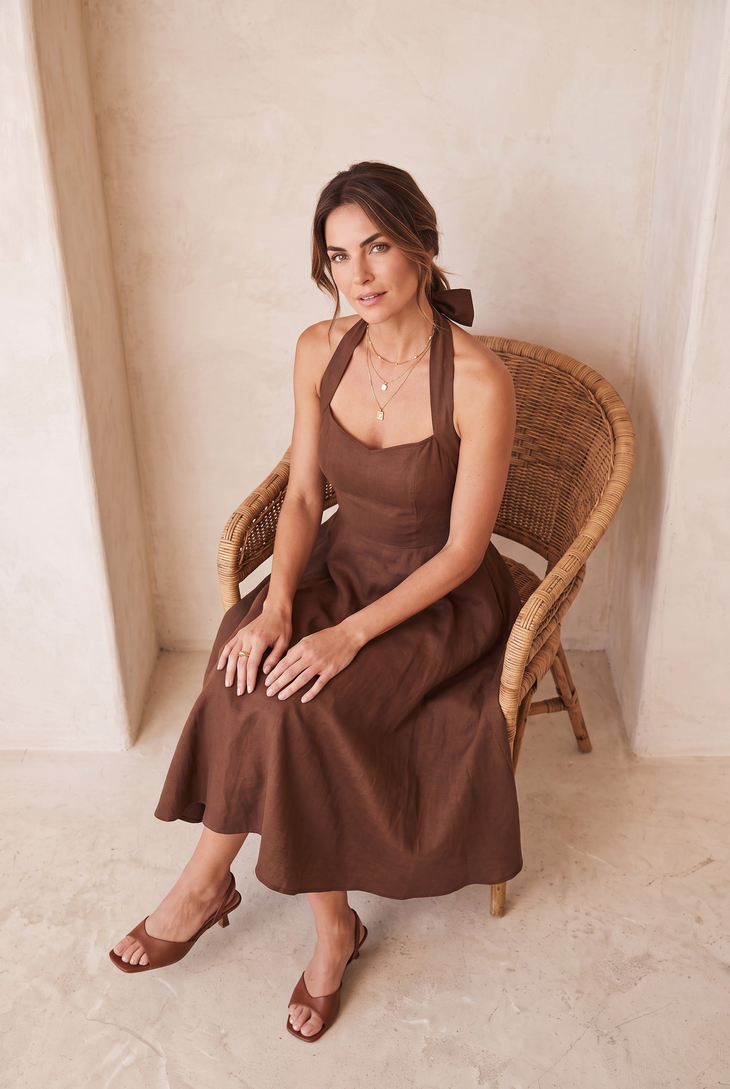 Estelle Dress - Brown