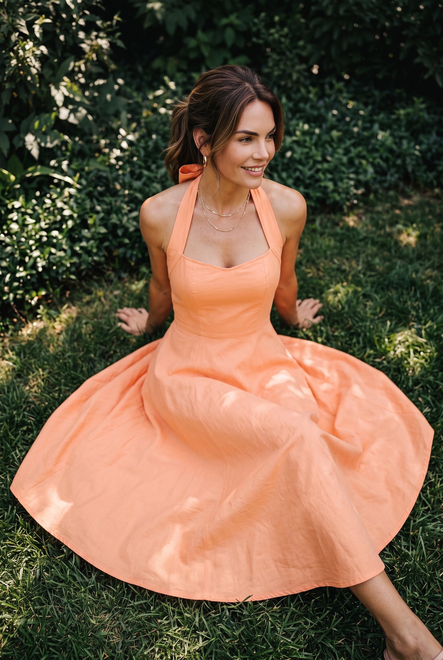 Estelle Dress - Peach