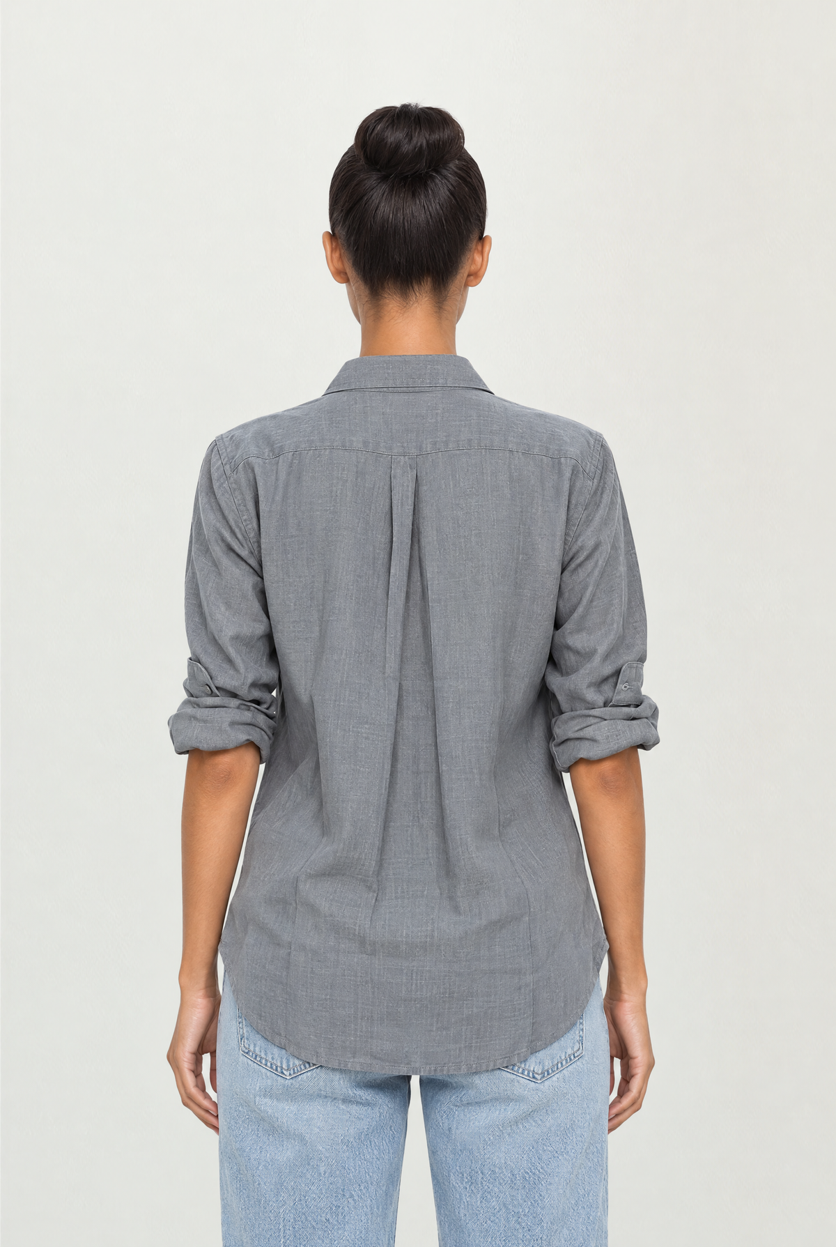 Tara Linen Shirt in Dark Blue