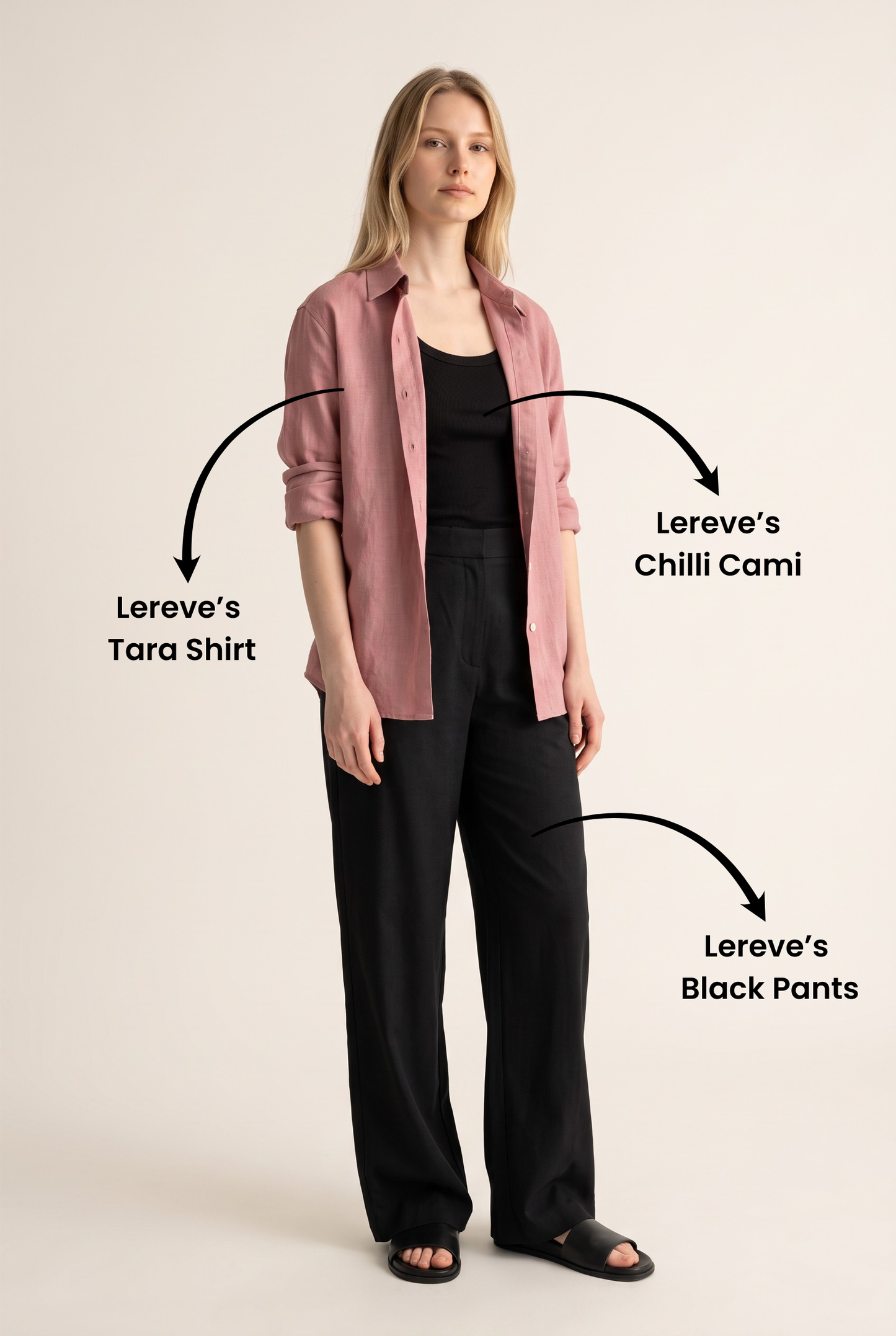 Tara Linen Shirt in Mauve