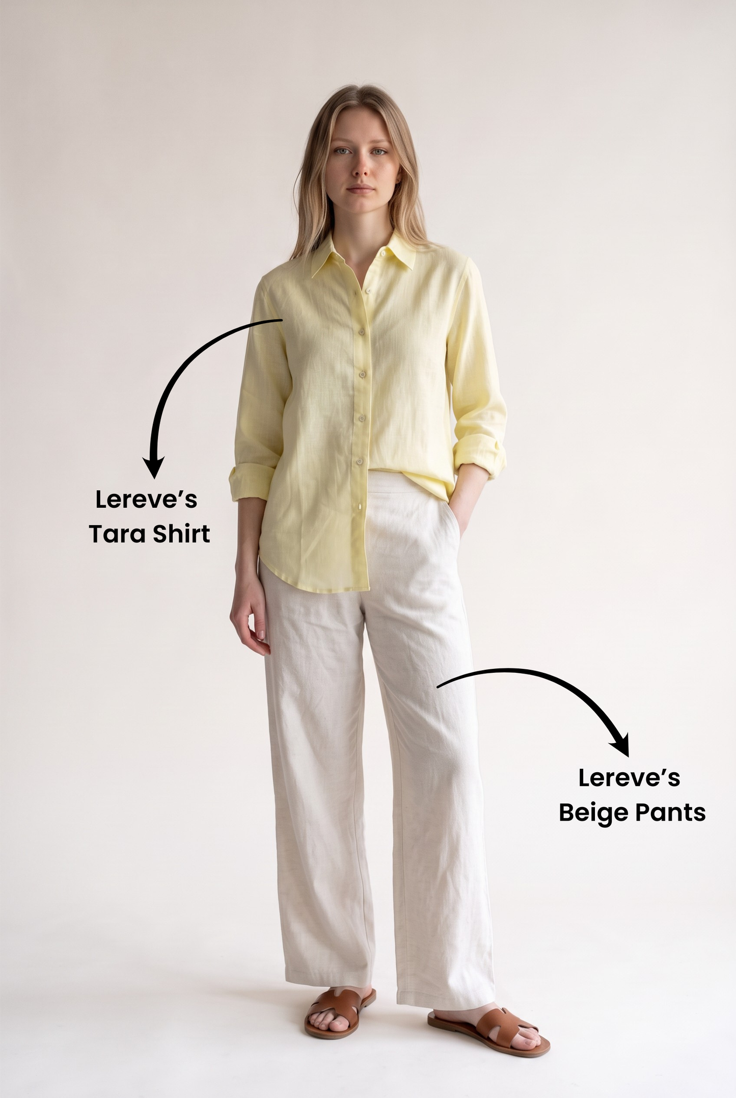 Tara Linen Shirt in Butter Yellow